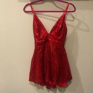 BNWT Red Romper sz 4